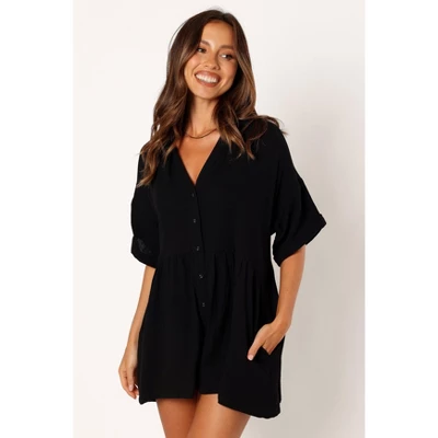 Petal And Pup Womens Winny Romper - Black 0 6 Petal And Pup Womens Winny Romper - Black 0 - Image 6
