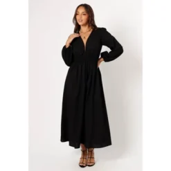 Petal And Pup Cece Long Sleeve Maxi Dress - Black XS -Petal and Pup Store GUEST 03d938fb c454 4f14 95f1 847d1c24f372