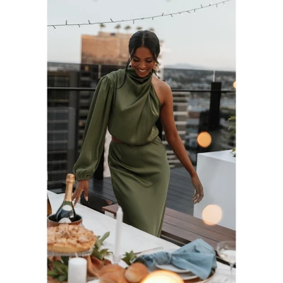 Petal And Pup Womens Amelie One Shoulder Maxi Dress 2 Petal And Pup Womens Amelie One Shoulder Maxi Dress - Image 2