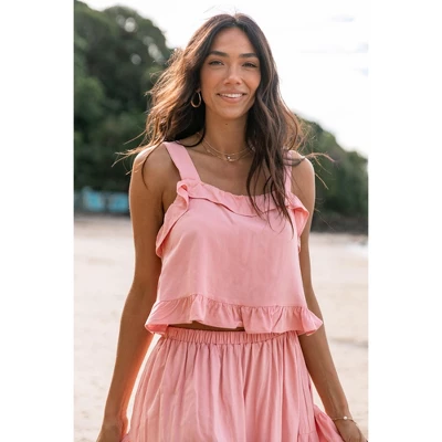 Petal And Pup Womens Pissaro Frill Cropped Top 4 Petal And Pup Womens Pissaro Frill Cropped Top - Image 4