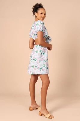 Petal And Pup Womens Adanna Tie Front Mini Dress 5 Petal And Pup Womens Adanna Tie Front Mini Dress - Image 5