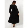 Petal And Pup Cece Long Sleeve Maxi Dress - Black XS