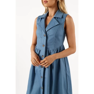 Petal And Pup Womens Sonja Midi Dress - Steel Blue XS 2 Petal And Pup Womens Sonja Midi Dress - Steel Blue XS - Image 2