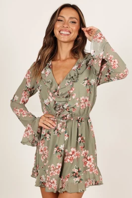 Petal And Pup Womens Rilynn Frill Long Sleeve Playsuit 5 Petal And Pup Womens Rilynn Frill Long Sleeve Playsuit - Image 5