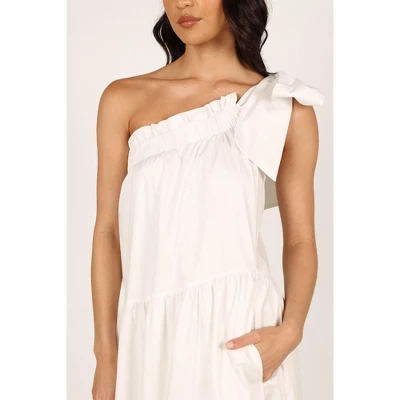 Petal And Pup Ava One Shoulder Maxi Dress - White S 2 Petal And Pup Ava One Shoulder Maxi Dress - White S - Image 2