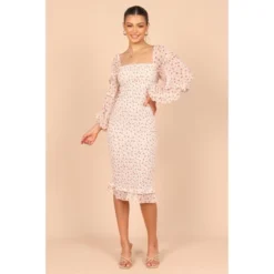 Petal And Pup Womens Bonita Shirred Frill Long Sleeve Bodycon Midi Dress 14 Petal And Pup Womens Bonita Shirred Frill Long Sleeve Bodycon Midi Dress -Petal and Pup Store GUEST 34ebae92 79b5 44c8 b584 e045acdbe67e