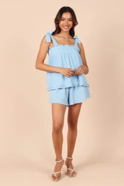 Petal And Pup Womens Karlee Tie Shoulder Smock Top -Petal and Pup Store GUEST 3626c11b 6ef4 41fd a7a1 1288a2bafd2e