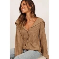 Petal And Pup Womens Amelia Oversize Collar Button Cardigan -Petal and Pup Store GUEST 372ae53a 20e3 40a8 8adc 745536197231