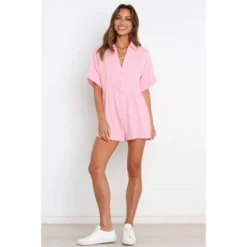 Petal And Pup Womens Winny Romper - Pink 0