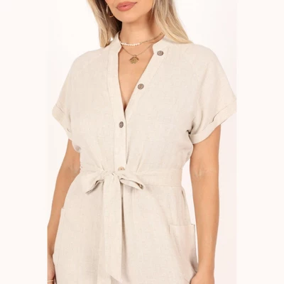 Petal And Pup Womens Archie Jumpsuit - Oat M 1 Petal And Pup Womens Archie Jumpsuit - Oat M