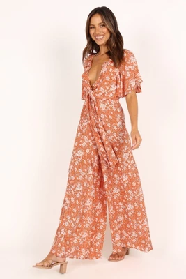 Petal And Pup Womens Luelle Tie Front Jumpsuit 2 Petal And Pup Womens Luelle Tie Front Jumpsuit - Image 2