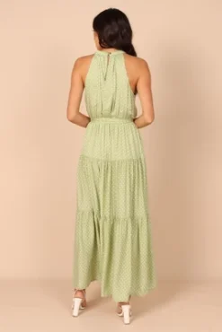 Petal And Pup Womens Makayla Halter Maxi Dress