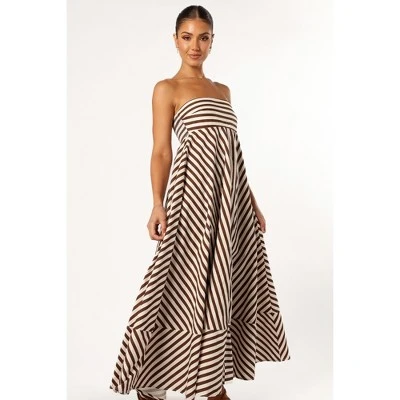 Petal And Pup Womens Bowie Strapless Maxi Dress 1 Petal And Pup Womens Bowie Strapless Maxi Dress