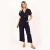 Petal And Pup Womens Archie Jumpsuit - Navy 10