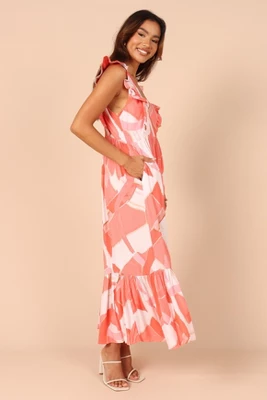 Petal And Pup Womens Mariapia Frill Midi Dress 4 Petal And Pup Womens Mariapia Frill Midi Dress - Image 4