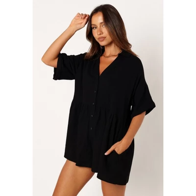 Petal And Pup Womens Winny Romper - Black 0 1 Petal And Pup Womens Winny Romper - Black 0