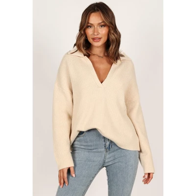 Petal And Pup Zala Vneck Collar Knit Sweater 6 Petal And Pup Zala Vneck Collar Knit Sweater - Image 6