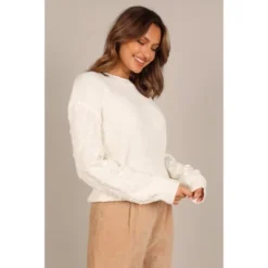 Petal And Pup Womens Katrina Textured Sleeve Crewneck Knit Sweater 12 Petal And Pup Womens Katrina Textured Sleeve Crewneck Knit Sweater -Petal and Pup Store GUEST 5f0322f0 9af4 44a5 86b2 ce262170b40e