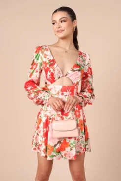 Petal And Pup Womens Tanaya Puff Sleeve Skater Skirt Mini Dress -Petal and Pup Store GUEST 60dfaa86 299b 4571 a0bb bad79d0e84c0