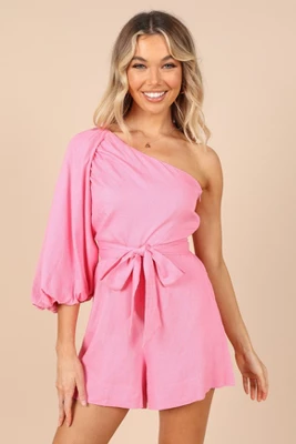Petal And Pup Womens Krisa One Shoulder Romper 6 Petal And Pup Womens Krisa One Shoulder Romper - Image 6
