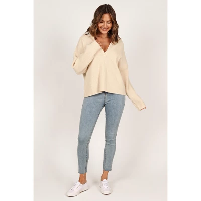 Petal And Pup Zala Vneck Collar Knit Sweater 2 Petal And Pup Zala Vneck Collar Knit Sweater - Image 2