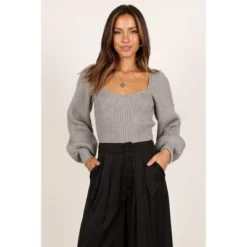 Petal And Pup Womens Gia Sweetheart Neck Bell Sleeve Knit Sweater 12 Petal And Pup Womens Gia Sweetheart Neck Bell Sleeve Knit Sweater -Petal and Pup Store GUEST 68113879 a759 492d 84a0 6625c5c35613