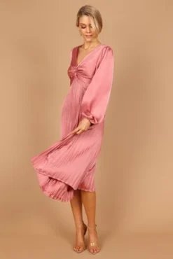 Petal And Pup Womens Noelle Twist Front Pleated Midi Dress -Petal and Pup Store GUEST 68b15795 7e92 4bb8 a983 a1484ab2c516