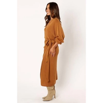 Petal And Pup Nova Wrap Knit Midi Dress 1 Petal And Pup Nova Wrap Knit Midi Dress