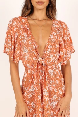 Petal And Pup Womens Luelle Tie Front Jumpsuit 1 Petal And Pup Womens Luelle Tie Front Jumpsuit