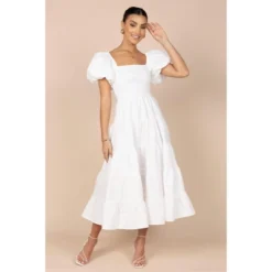 Petal And Pup Womens Annette Puff Sleeve Shirred Midi Dress 11 Petal And Pup Womens Annette Puff Sleeve Shirred Midi Dress -Petal and Pup Store GUEST 7a278a5f d55b 401d 9a07 00bddca5ab78