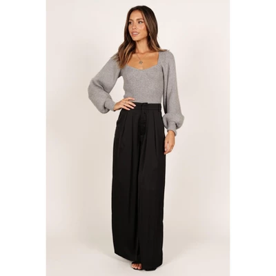 Petal And Pup Womens Gia Sweetheart Neck Bell Sleeve Knit Sweater 2 Petal And Pup Womens Gia Sweetheart Neck Bell Sleeve Knit Sweater - Image 2