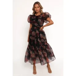 Petal And Pup Elspeth Midi Dress - Black Floral S -Petal and Pup Store GUEST 7dc5d67e 208e 48ed a7cb bc0e44d5dc20