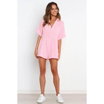 Petal And Pup Womens Winny Romper - Pink 4 2 Petal And Pup Womens Winny Romper - Pink 4 - Image 2