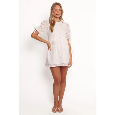 Petal And Pup Giselle Mini Dress - White Floral 4 Petal And Pup Giselle Mini Dress - White Floral - Image 4