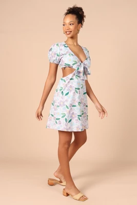 Petal And Pup Womens Adanna Tie Front Mini Dress 3 Petal And Pup Womens Adanna Tie Front Mini Dress - Image 3