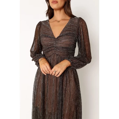 Petal And Pup Womens Lustre Long Sleeve Midi Dress 6 Petal And Pup Womens Lustre Long Sleeve Midi Dress - Image 6