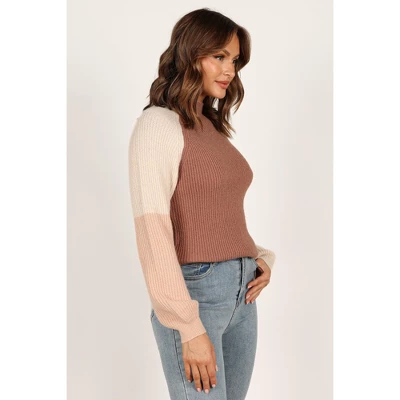 Petal And Pup Womens Sophia Colorblock Mockneck Knit Sweater 6 Petal And Pup Womens Sophia Colorblock Mockneck Knit Sweater - Image 6