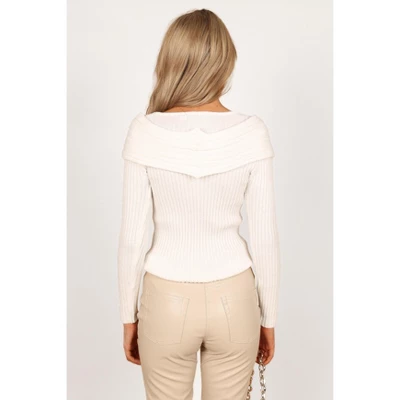 Petal And Pup Valerie Off Shoulder Knit Sweater 2 Petal And Pup Valerie Off Shoulder Knit Sweater - Image 2