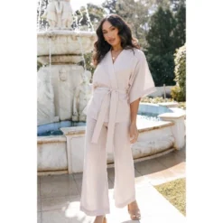 Petal And Pup Womens Henry High Waisted Wide Leg Pants