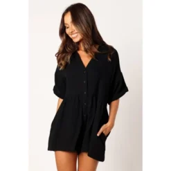 Petal And Pup Womens Winny Romper - Black 0 10 Petal And Pup Womens Winny Romper - Black 0 -Petal and Pup Store GUEST b81ffd79 9d75 4030 81a7 716166e2dc8d