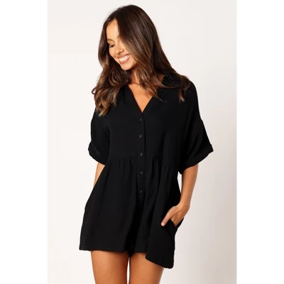 Petal And Pup Womens Winny Romper - Black 0 5 Petal And Pup Womens Winny Romper - Black 0 - Image 5