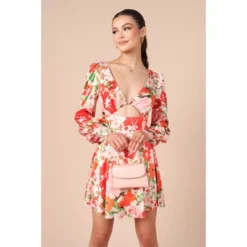 Petal And Pup Womens Tanaya Puff Sleeve Skater Skirt Mini Dress -Petal and Pup Store GUEST c0507b40 2b68 415e 9d1f 39b54e8e7535