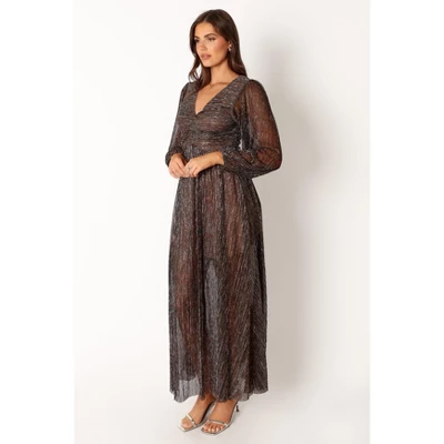 Petal And Pup Womens Lustre Long Sleeve Midi Dress 2 Petal And Pup Womens Lustre Long Sleeve Midi Dress - Image 2