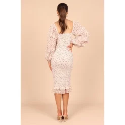 Petal And Pup Womens Bonita Shirred Frill Long Sleeve Bodycon Midi Dress 10 Petal And Pup Womens Bonita Shirred Frill Long Sleeve Bodycon Midi Dress -Petal and Pup Store GUEST c6673e01 96f2 416a a3bb 780a4e170829