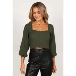 Petal And Pup Gia Sweatheart Neck Bell Sleeve Knit Sweater -Petal and Pup Store GUEST ce1acd1a 7ff5 4783 a4e3 04d7ec578a6f