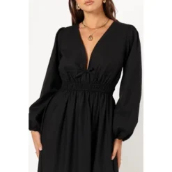 Petal And Pup Cece Long Sleeve Maxi Dress - Black XS -Petal and Pup Store GUEST cfe92fa0 2089 4e87 bc68 302151581356