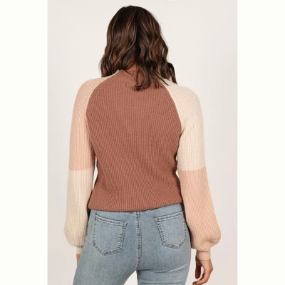 Petal And Pup Womens Sophia Colorblock Mockneck Knit Sweater 4 Petal And Pup Womens Sophia Colorblock Mockneck Knit Sweater - Image 4