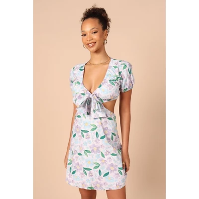 Petal And Pup Womens Adanna Tie Front Mini Dress 8 Petal And Pup Womens Adanna Tie Front Mini Dress - Image 8