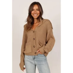 Petal And Pup Womens Amelia Oversize Collar Button Cardigan -Petal and Pup Store GUEST e8e6d1a5 9339 4f43 94b2 51b79d56af4a