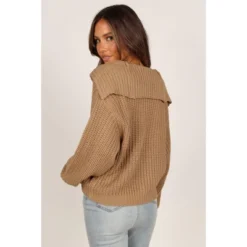 Petal And Pup Womens Amelia Oversize Collar Button Cardigan -Petal and Pup Store GUEST e9f17156 e9fe 4440 b03c 851131ed69c4